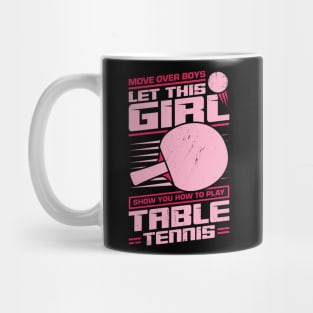 Table Tennis Girl Gift Mug